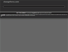 Tablet Screenshot of changeforex.com